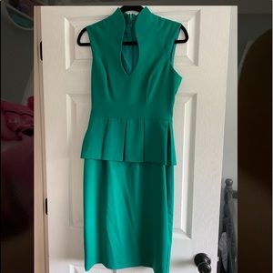 Black Halo Peplum Dress, Size 4